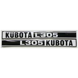 KU80540    Hood Decals---L305 Black/White